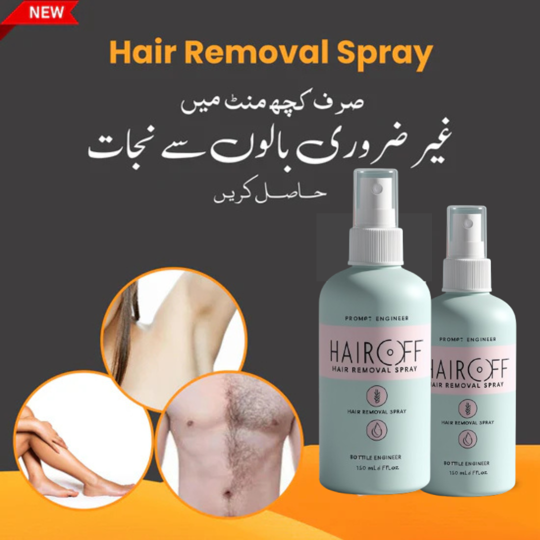 Hair Off Hair Removal Spray and Whiting lotion  Official Website - Free Gift in Parcel